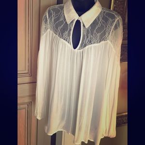 White lacy blouse